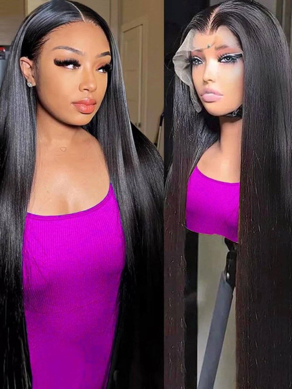 30 Inch 13x6 Lace Front Wigs Human Hair 200 Density Straight Hd Lace Front Wigs